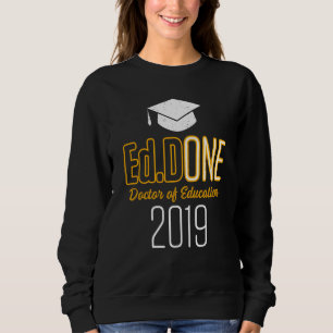 Sweatshirt Edd Docteur En Éducation 2019 Doctorat Diplôme