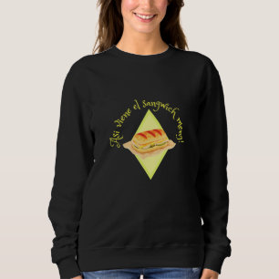 Sweatshirt Édition Fond Sombre avec Réserve sur Sandwich Cuba