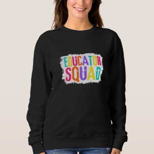 Sweatshirt Éducateur Squad pinceau coloré
