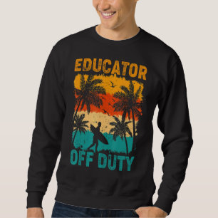 Sweatshirt Éducateur vintage hors service Sumer Vacation Beac
