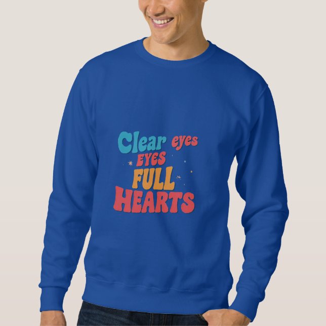 Sweatshirt Effacer les yeux plein coeur (Devant)