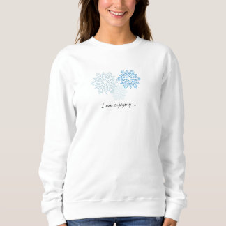 Sweatshirt Effortless Winter Shirt Outfit | Snowflakes Design