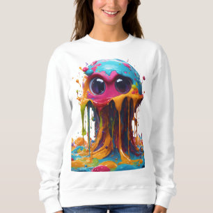 Sweatshirt Éffrayant Splatz : Un fantôme d'Halloween liquide