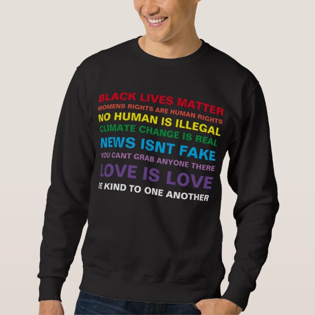 Sweatshirt égalité, la vie des noirs est importante, fierté s (Devant)