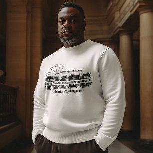 Sweatshirt Église déjantée - Sweat-shirt blanc pour hommes de