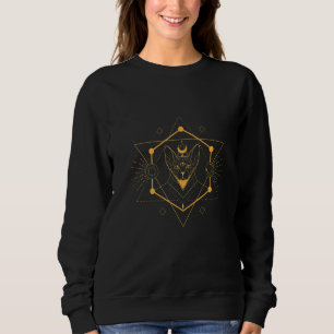 Sweatshirt Égyptologie Bastet Symbole Kémetique Égyptien