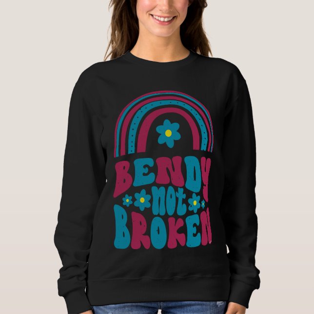 Sweatshirt Ehlers Danlos Awareness  Bendy Not Broken (Devant)