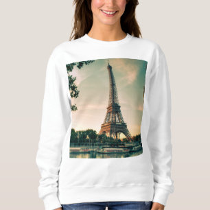 Sweatshirt Eiffel tour lancer oreiller