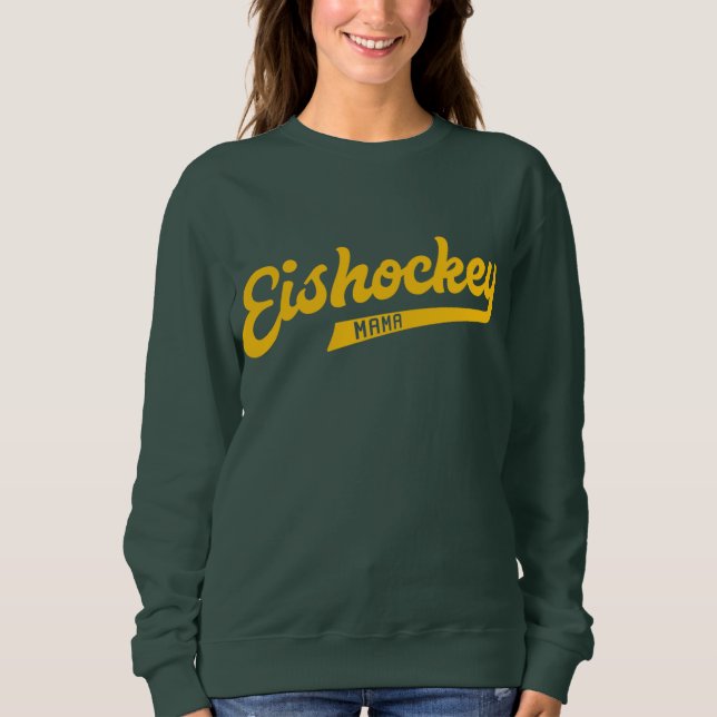 Sweatshirt Eishockey Mama Script Hockey Maman (Devant)