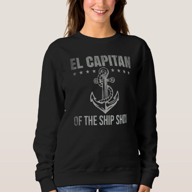 Sweatshirt El Capitan de l'émission de bateau de marin espagn (Devant)