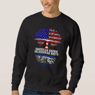 Sweatshirt El Salvador American Roots Heritage Pat