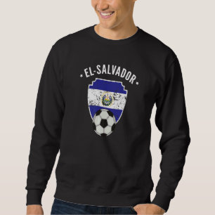 Sweatshirt El Salvador Football Drapeau El Salvador Salva
