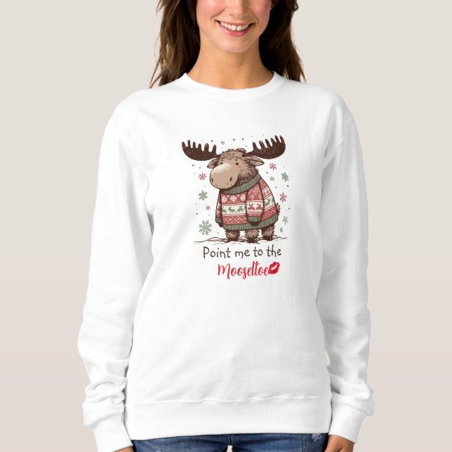 Sweatshirt Élan de Noël fantaisiste (Devant)