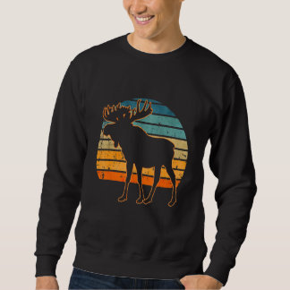 Sweatshirt Élan Rétro Vintage Style 80s Canada Animal