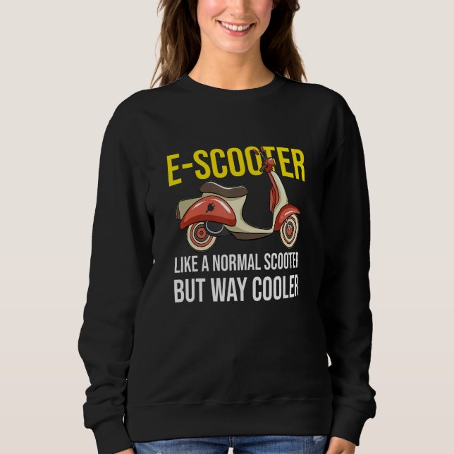 Sweatshirt Electric Motor Scooter Like A Normal Scooter Moped (Devant)