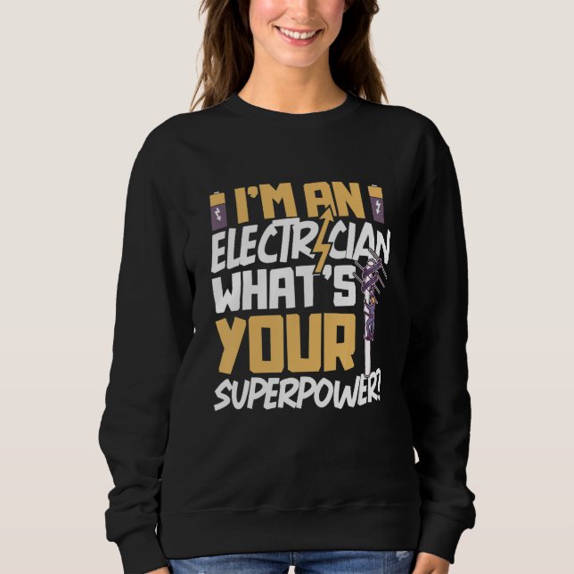 Sweatshirt Electrician Electrical Engineer Lineman Electrical (Devant)