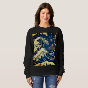 Sweatshirt Élégance océanique : Nami La Grande Vague