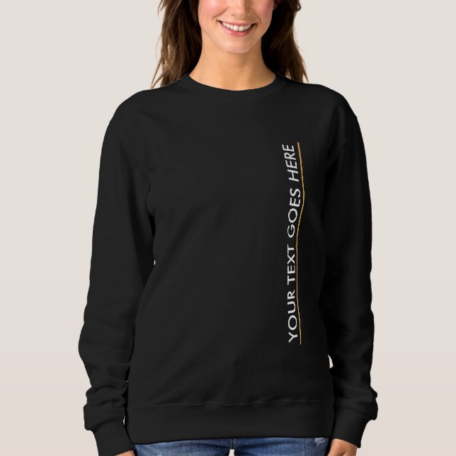 Sweatshirt Elégant Modèle moderne Ajouter votre texte ici Fem (Devant)