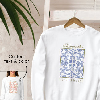 Sweatshirt Élégant Sweater de Demoiselle d'Honneur de Style É