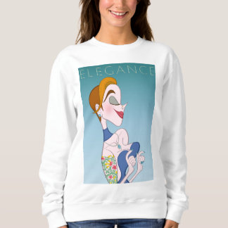 Sweatshirt Élégante dame caricaturale