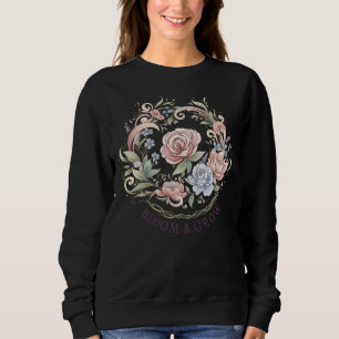 Sweatshirt Élégante floraison et croissance de la couronne fl