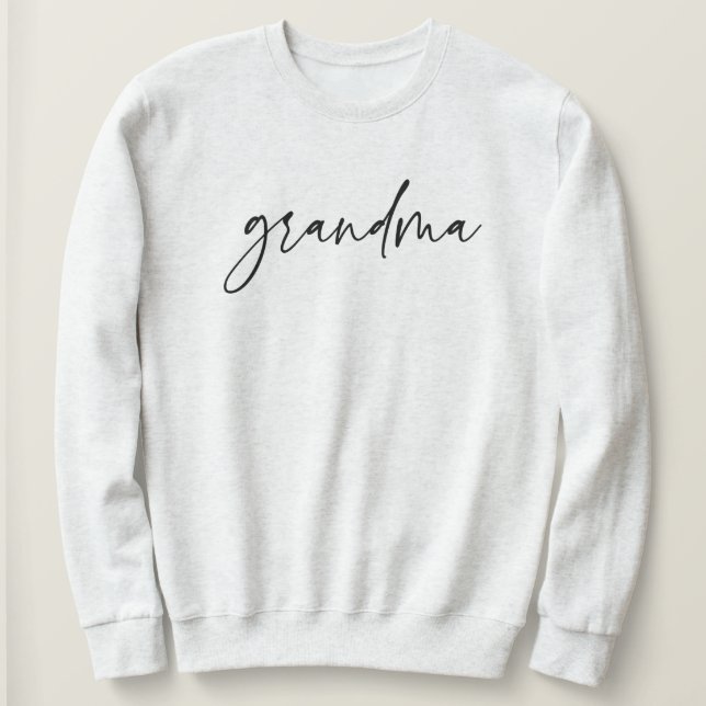 Sweatshirt Élégante typographie de script grand-mère Cadeaux  (Design devant)
