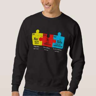 Sweatshirt Éléments autistes Tableau périodique Sensibilisati