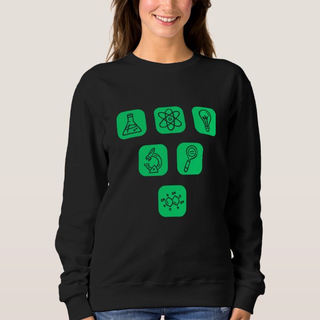 Sweatshirt Éléments scientifiques (Devant)