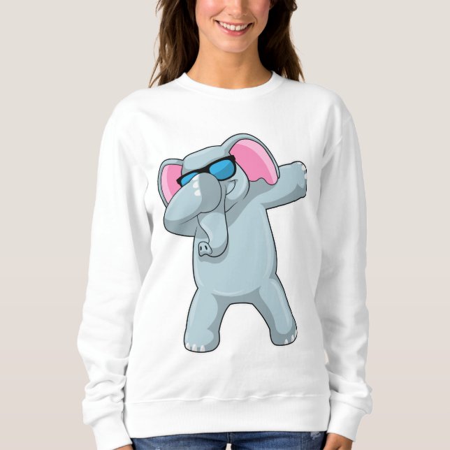 Sweatshirt Elephant à Hip hop Dance Dab (Devant)