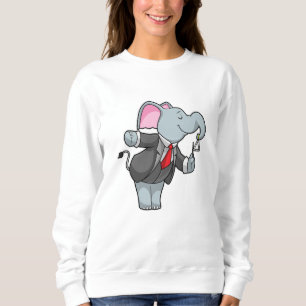 Sweatshirt Eléphant à la musique avec Triangle