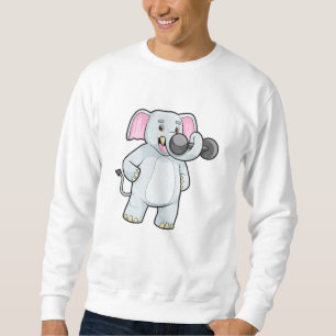 Sweatshirt Elephant à Strenght entraînement avec Dumbbell