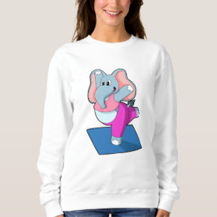 Sweatshirt Eléphant au Yoga Exercices d'étirement à debout
