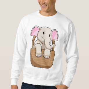 Sweatshirt Eléphant avec panier