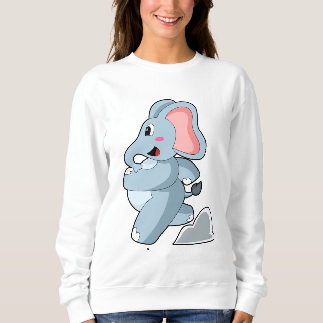 Sweatshirt Eléphant coureur (Devant)