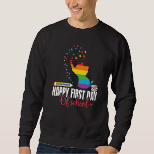 Sweatshirt Éléphant de rentrée scolaire Joyeux premier jour
