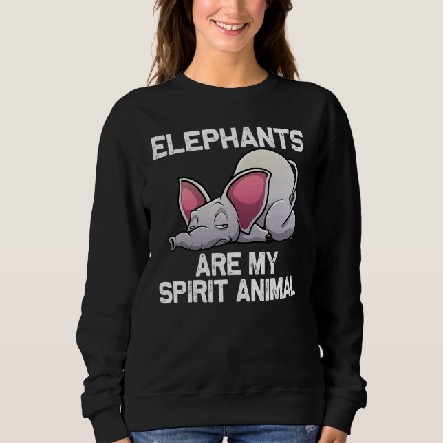 Sweatshirt Elephant For Men Women Elephant Animal  1 (Devant)