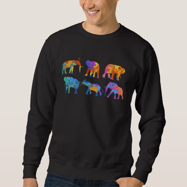 Sweatshirt Elephant Lover Cute Wildlife animals Elephant (Devant)