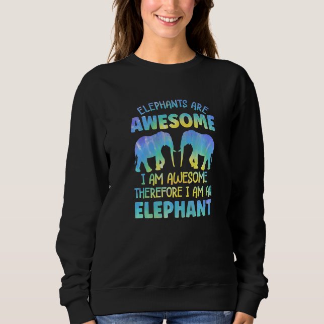 Sweatshirt Elephant Outfit for Elephant Lovers Apparel Women  (Devant)