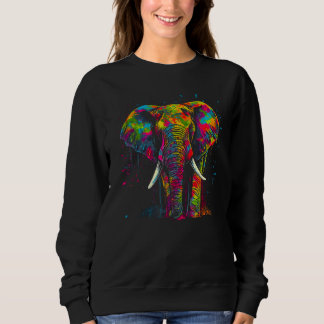 Sweatshirt Elephant Spray