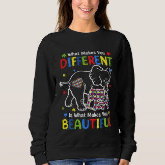 Sweatshirt Elephant What Makes You Different Autism Awareness