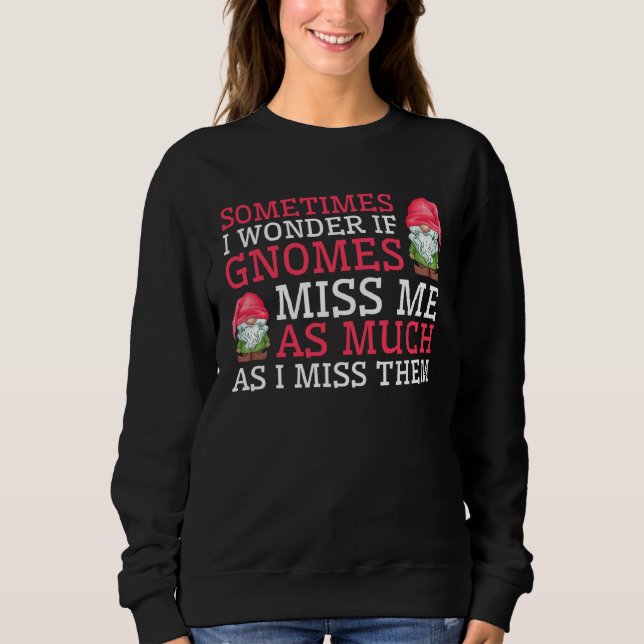 Sweatshirt Elf Garden And Gnome Gardening (Devant)