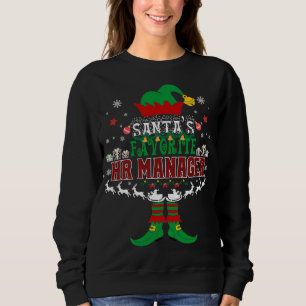 Sweatshirt Elf Xmas Père Noël Favori HR Manager Douleur moche