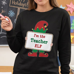 Sweatshirt Elfe Enseignant Drôle / Fête de Profession Personn