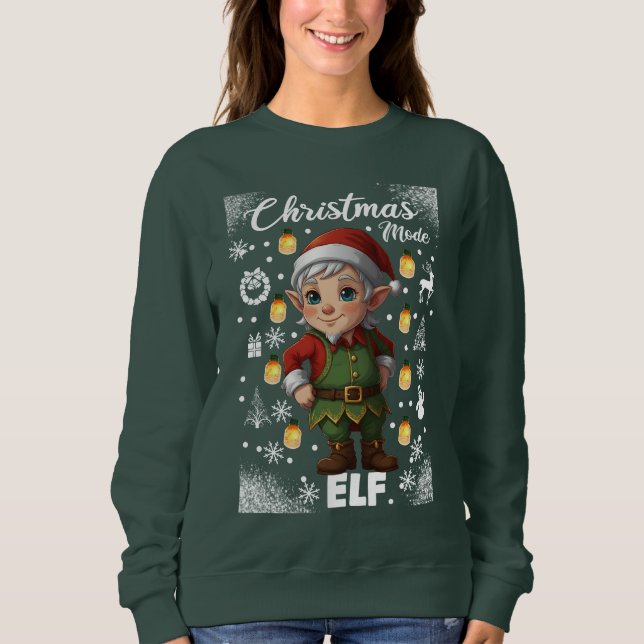 Sweatshirt Elfe mode Noël (Devant)