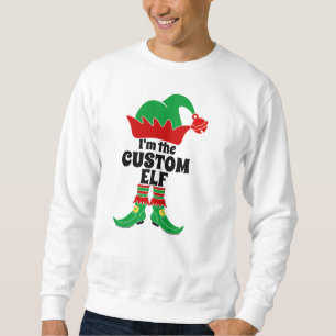 Sweatshirt Elfe Personnalisé Je Suis L'Elfe Personnalisé