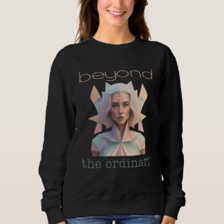 Sweatshirt Elle se bat au-delà du visage de la femme day art