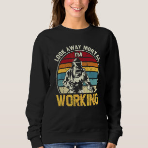 Sweatshirt Éloigne-toi mortel je travaille Ferreur de constru