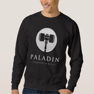 Sweatshirt Emblem Paladin Gamer Classe Hammer Jeu vidéo Playe
