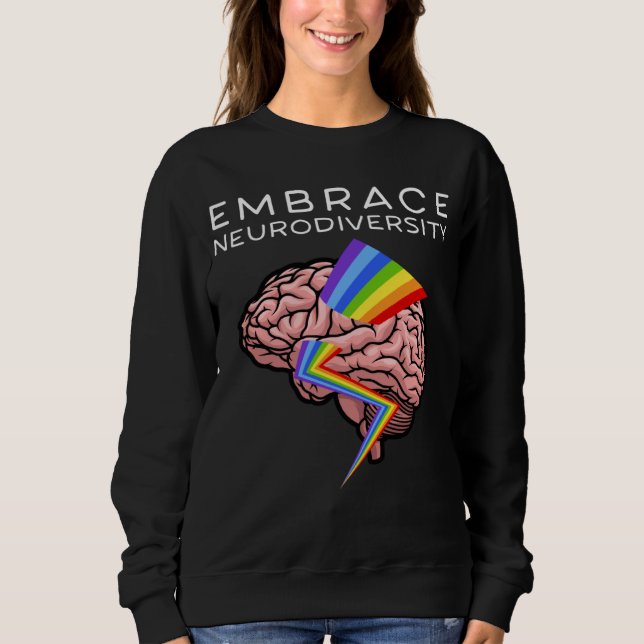Sweatshirt Embrace Neurodiversity Autism Awareness ASD Men Wo (Devant)