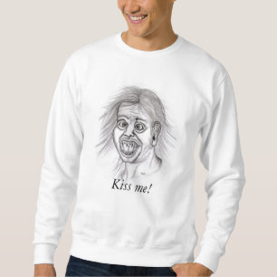 Sweatshirt Embrasse-moi ! - Bleistiftzeichnung